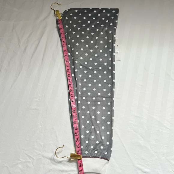 Pj Salvage Velour Lounge/PJ Pant. Grey with White Polka Dots and Port Trim, Lg. - Picture 15 of 16